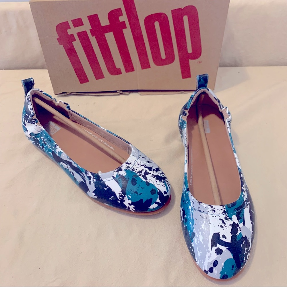 Fitflop Allegro splatter print ballerinas size 6.5